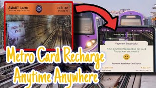 How to Recharge Metro Card Online  Metro kolkata kolkatametro [upl. by Ingvar]