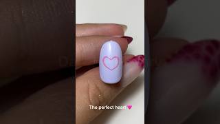 No more uneven heart with this simple trick nailart nailtutorial [upl. by Zorah]