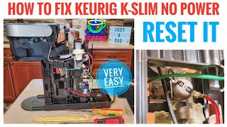 How To Fix Keurig KSlim Coffee Maker No Power RESET IT [upl. by Alrak969]