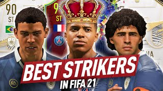 Top 15 BEST STRIKERS in FIFA 21 Ultimate Team [upl. by Isoj]