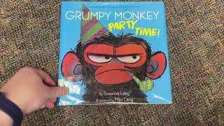 Grumpy Monkey Party Time by Suzanne Lang Picture Book Read Aloud [upl. by Adnof]