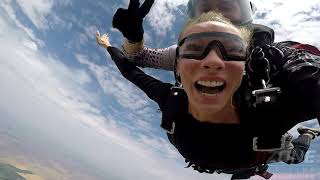 Analise Bergesens DZONE Tandem skydive at Skydive Idaho [upl. by Valsimot]