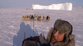 Ruta trineo perros de Qeqertarssuaq a un gran iceberg  Expedición Thule 2011 [upl. by Herwin]