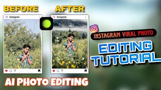 Instagram Trending Photo Editing  Ai Background Change  Just 1 click [upl. by Brade]