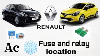 Renault ac fuse and relay location [upl. by Chip]