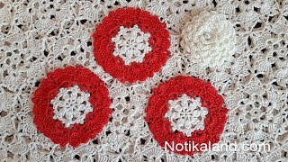 CROCHET Doily Tutorial for beginners Crochet heart pattern easy [upl. by Truscott]