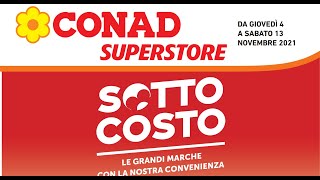 Volantino conad superstore dal 4 al 13 novembre 2021 [upl. by Amos]