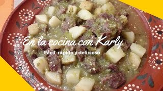 CARNE DE RES EN SALSA VERDE CON PAPAS [upl. by Suilienroc]