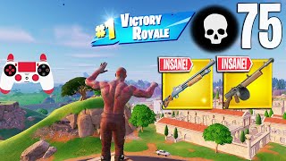 75 Elimination Solo Vs Squads Gameplay Wins Fortnite Season 2 PS4 Controller [upl. by Fleeman]