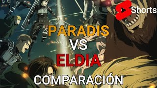 Paradis vs Marley Comparación  Shingeki no Kyojin shorts [upl. by Orat113]