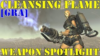 Fallout New Vegas Weapon Spotlights Cleansing Flame GRA [upl. by Amsirhc]