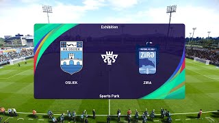 NK Osijek vs Zirə FK 08082024 UEFA Europa Conference League PES 2021 [upl. by Carena]