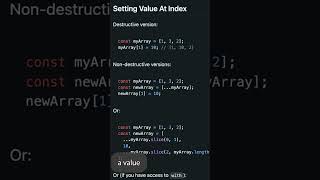 JavaScript Array Immutability Cheatsheet [upl. by Llerrat581]