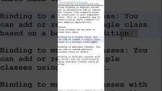Mastering Class Binding in Angular 18 A Complete Guide  angular18 [upl. by Hoes]