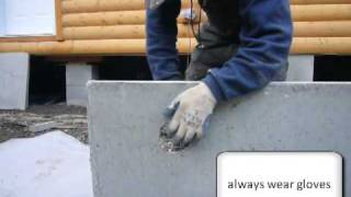 How to make holes through Duraskirt concrete skirting [upl. by Ddej988]