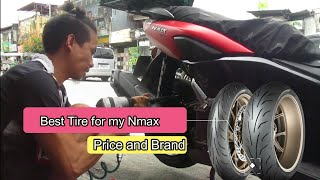 Best Tire for my Nmax  Price Brand 100 Pang Masa [upl. by Tamra933]