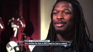 Jadeveon Clowney talks quotThe Hitquot and about Sitting Out Next Season [upl. by Xanthus690]