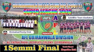 S FINAL AFL Match Bitween Gladiator Satellite town vs Eminabad footy club venue alfatah park ground [upl. by Sand]