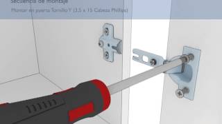 Colocación de Bisagra en Mueble Centro Estant [upl. by Bruning]