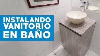 Cómo instalar un vanitorio para el baño [upl. by Haisej]