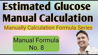 Hba1c calculator formula  Estimated Glucose calculation formula [upl. by Eerpud158]