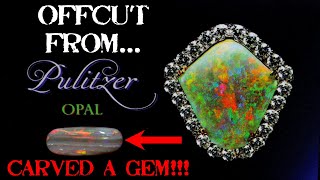 Carving PulitzerOpals Mintabie Opal Offcut Trash to Treasure Success [upl. by Tootsie230]