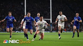 2023 Six Nations Rugby highlights France demolishes England  NBC Sports [upl. by Nevyar]