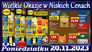 Lidl Nowa Gazetka Promocyjna od Poniedziałku 20112023 Najlepsze Okazje W Niskich Cenach [upl. by Brody]