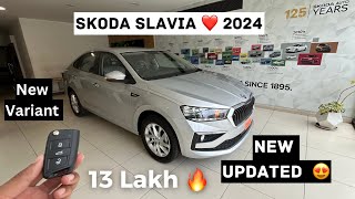 New Skoda Slavia ❤️ 2024 Signature New 😍 Update New Variant 🔥 features skoda slavia [upl. by Idola]