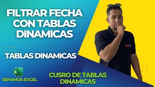 Como Filtrar fecha con Tablas Dinamicas en Excel Cap 30 sepamosexceltablasdinamicas sepamosexcel [upl. by Maureene]