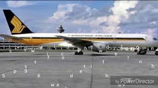 Singapore Airlines Boeing 757 Fleet History 198490 [upl. by Aicyle]