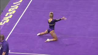 Alyona Schenikova Floor LSU Gym 101 2020 [upl. by Aubigny337]