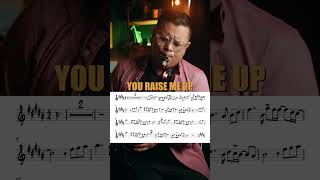 You Raise Me Up  TENOR SAXOPHONE SHEET MUSIC [upl. by Eseerehs]