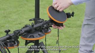 Portable Multifunctional Travel Electronic Drum  English [upl. by Welch]