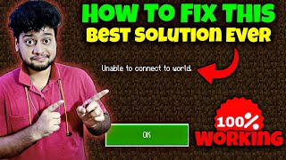 How To Fix Unable To Connect To World Minecraft Pe  How To Join Java Server in Mcpe  GeyserMC [upl. by Negiam]