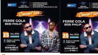 Ferre Gola en concert live ce 25 Janvier 2024 à partir de 16H Côte dIvoire à Abidjan Laguna Show [upl. by Nolyaj]