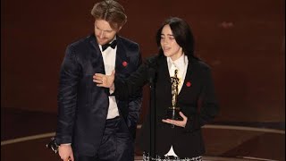 quotWhat Was I Made Forquot Wins Best Song  Academy Awards 2024  Billie Eilish wins Oscars [upl. by Tim]