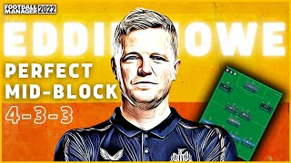 A PERFECT MIDBLOCK 433  FM22 TACTICS  Football Manager 2022  Eddie Howe Newcastle [upl. by Ecille]