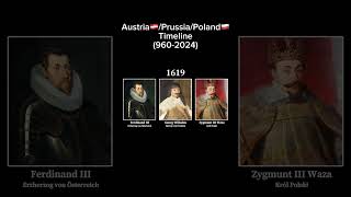 Rulers of Austria🇦🇹PrussiaPoland🇵🇱 Timeline history prussia poland [upl. by Migeon]