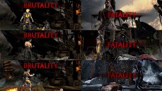 Mortal Kombat All Fatalities and Brutalities  MK Mobile Brutalities and Fatalities [upl. by Nosredneh]