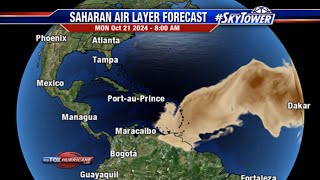 Caribbean Update More Saharan dust heads for the islands [upl. by Imerej]