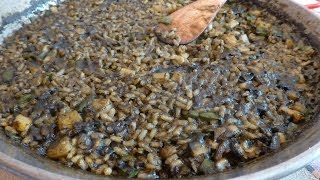 ARROZ NEGRO CON SEPIA  RECETA CASERA  DELICIOSO [upl. by Yenaled]