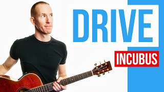 Drive ★ Incubus ★ Acoustic Guitar Lesson with PDF [upl. by Pelagia217]