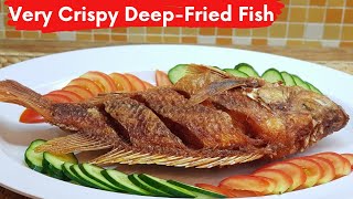 Super Crispy DeepFried Fish  A Simple Way to Cook DeepFry Fish [upl. by Iot]