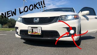 Accord Coupe V6 Fog Lights  LED upgrade and Rear Diffuser [upl. by Oihsoy]