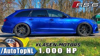 1000HP AUDI RS6 Klasen Motors REVIEW POV on AUTOBAHN by AutoTopNL [upl. by Nomae30]