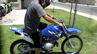 2003 Yamaha TTR125L start up and test ride [upl. by Brand]