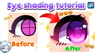 NEW Eye Shading Tutorial ✨  With Explanation  Gacha club  IbisPaint X [upl. by Nanoc]