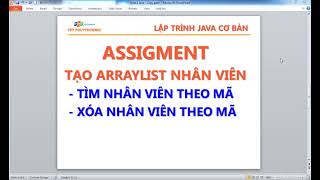 java1 Chương trình quản lý nhân viên OOP AS1 P4 [upl. by Yanad]