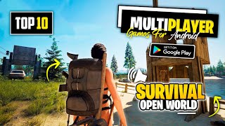 Top 10 Survival Multiplayer Games With Friends For Android  Best Survival Games In Android 2024 [upl. by Anelas]